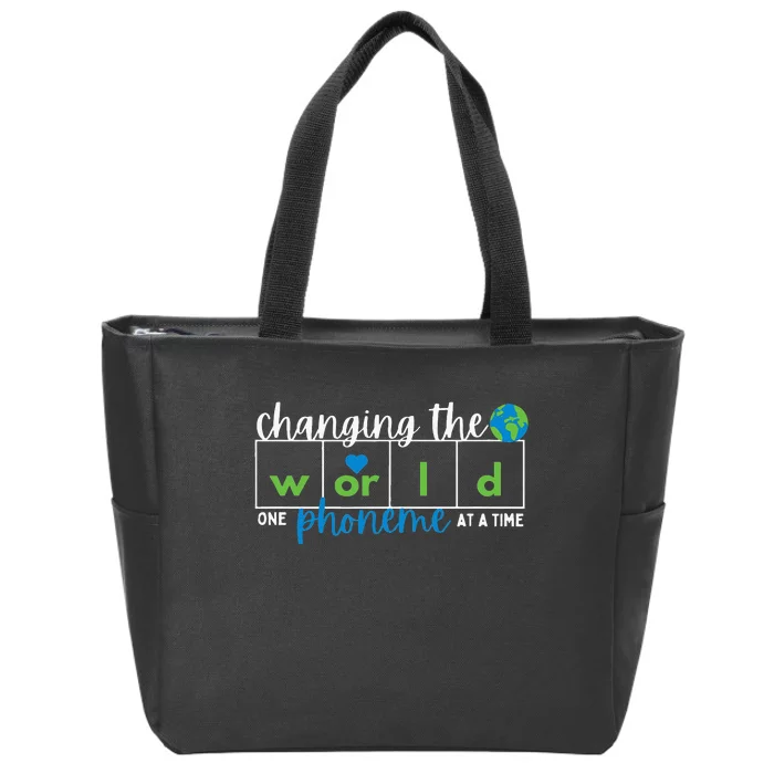 Changing The World One Phoneme At A Time Zip Tote Bag