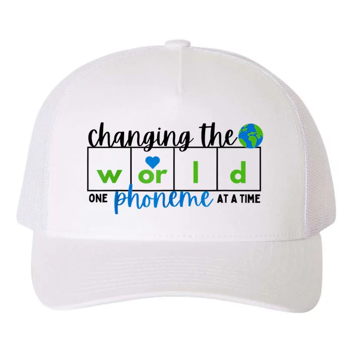 Changing The World One Phoneme At A Time Science Of Reading Yupoong Adult 5-Panel Trucker Hat