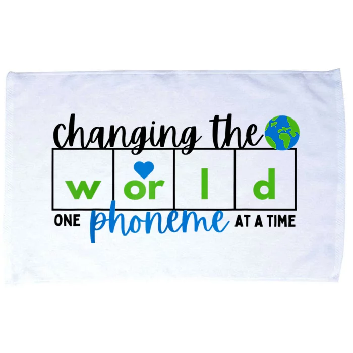 Changing The World One Phoneme At A Time Science Of Reading Microfiber Hand Towel