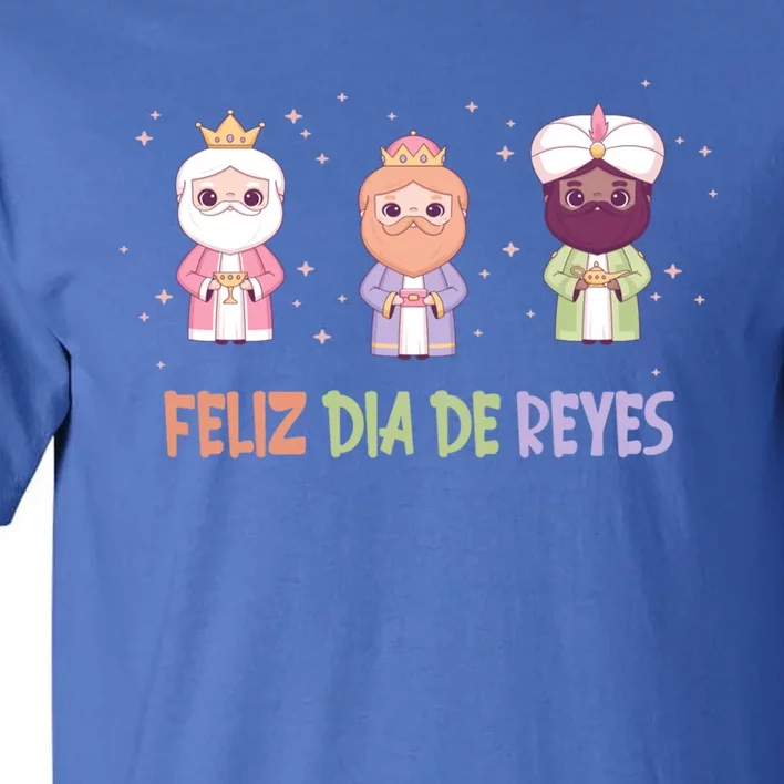 Cute Three Wise Kings Happy Epiphany Day Feliz Dia De Reyes Gift Tall T-Shirt