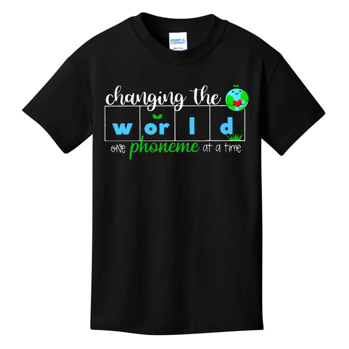 Changing The World One Phoneme At A Time Teacher Kids T-Shirt