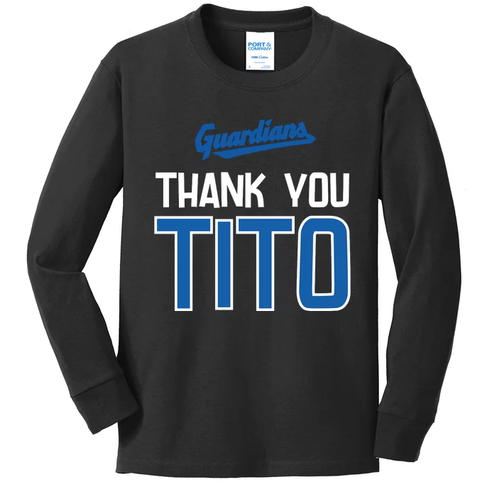 Cleveland Thank You Titoo Kids Long Sleeve Shirt