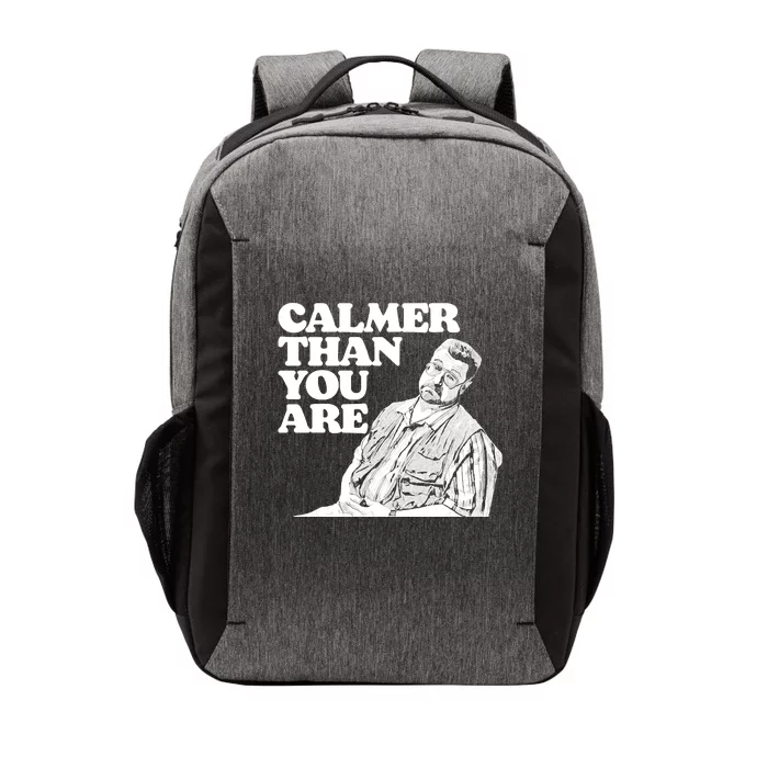 Calmer Than You Are Funny Walter Sobchak Big Lebowski Vector Backpack