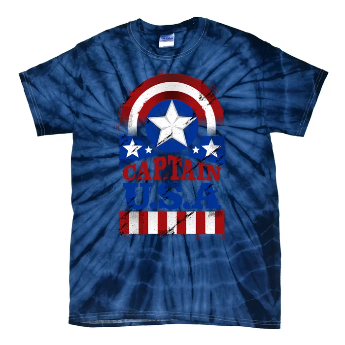 Captain USA American Flag Tie-Dye T-Shirt