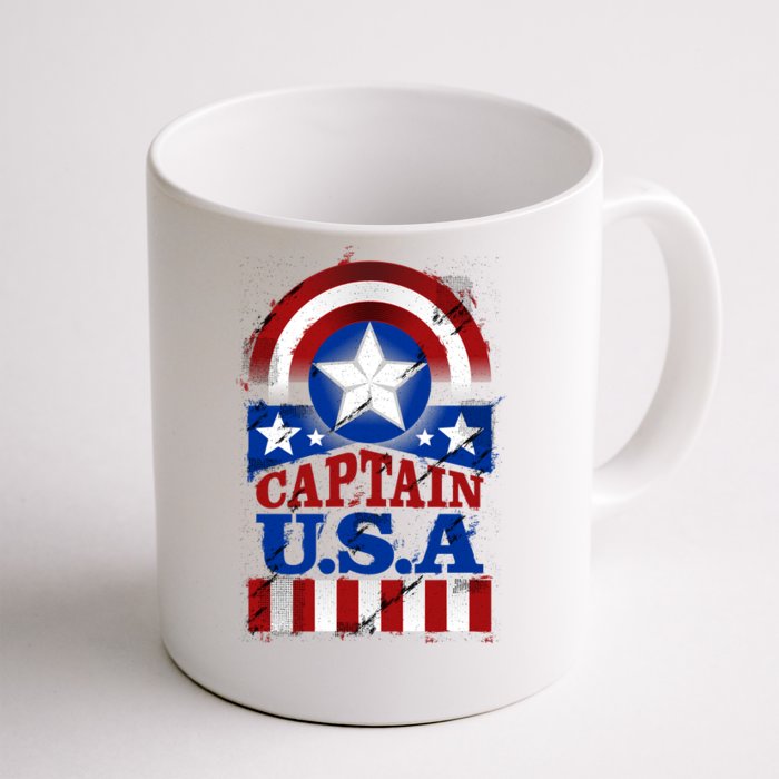 Captain USA American Flag Front & Back Coffee Mug