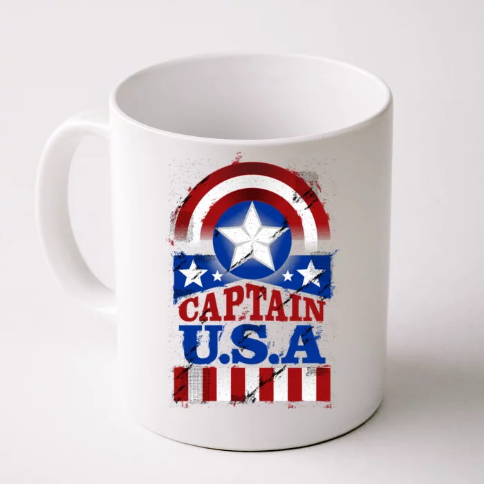 Captain USA American Flag Front & Back Coffee Mug