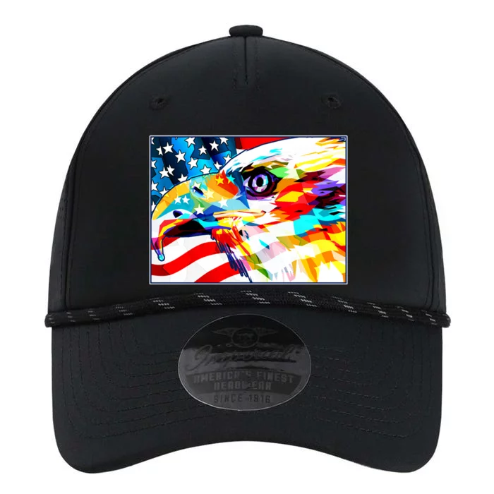 Colorful USA American Flag Eagle Head Pop Art Performance The Dyno Cap