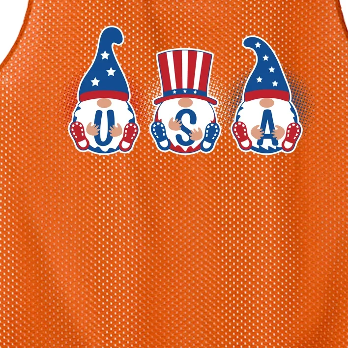 Cute USA American Gnomes Mesh Reversible Basketball Jersey Tank