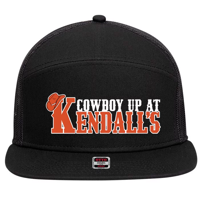 Cowboy Up At KendallS 7 Panel Mesh Trucker Snapback Hat