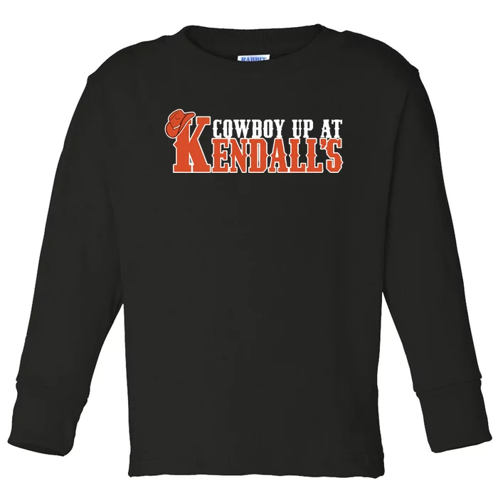 Cowboy Up At KendallS Toddler Long Sleeve Shirt