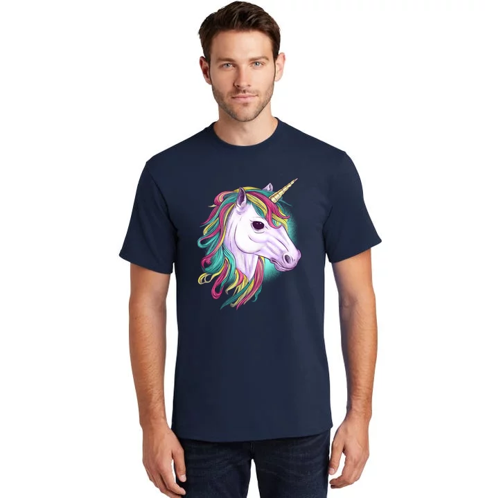 Colorful Unicorn Art Drawing Tall T-Shirt