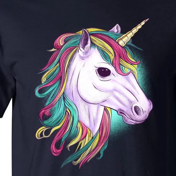 Colorful Unicorn Art Drawing Tall T-Shirt