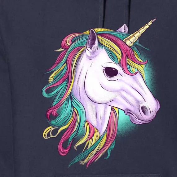 Colorful Unicorn Art Drawing Premium Hoodie