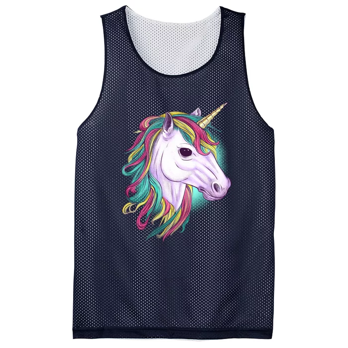 Colorful Unicorn Art Drawing Mesh Reversible Basketball Jersey Tank