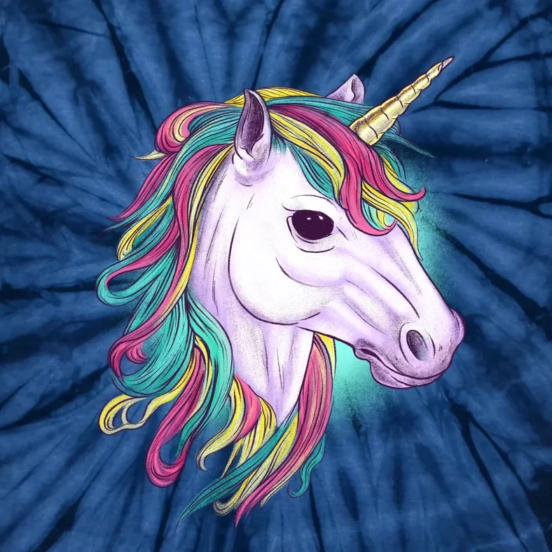 Colorful Unicorn Art Drawing Tie-Dye T-Shirt