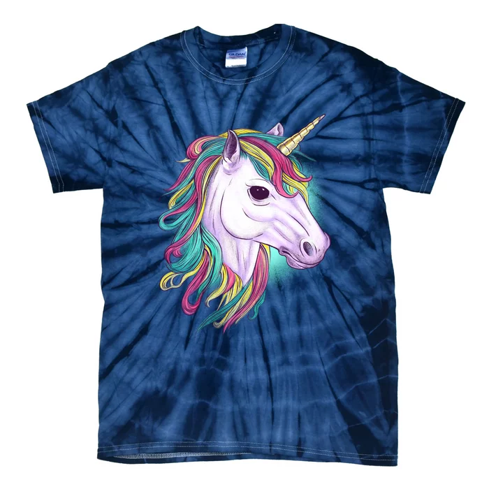 Colorful Unicorn Art Drawing Tie-Dye T-Shirt