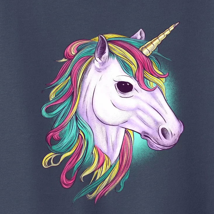 Colorful Unicorn Art Drawing Toddler T-Shirt