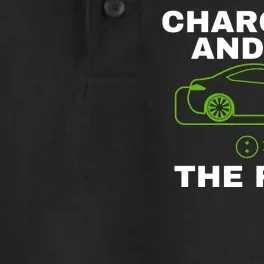 Charge Up And Hit The Road 100% Electric Funny Electric Vehicle Cool EV Dry Zone Grid Performance Polo