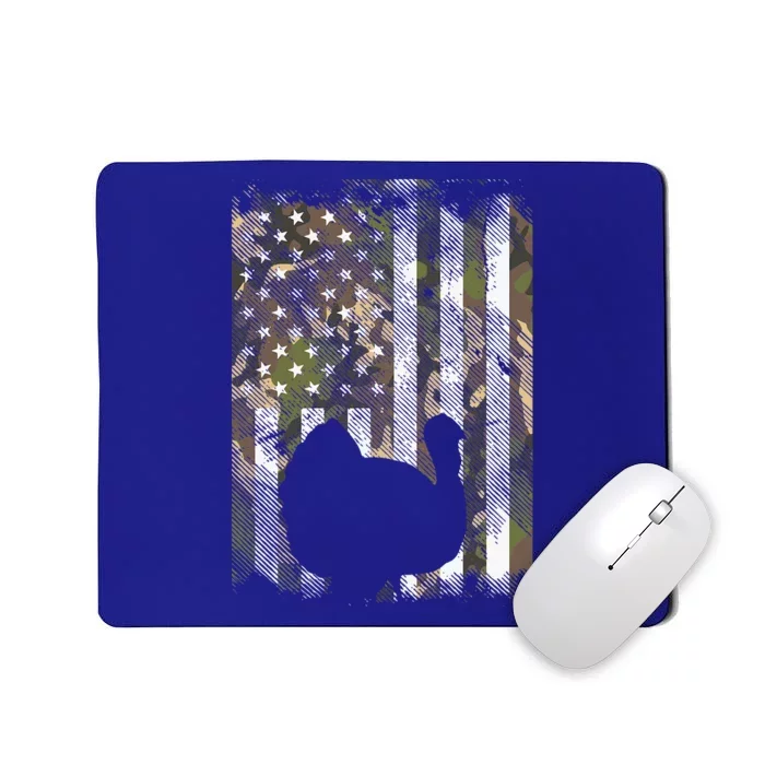 Camo US America Flag Turkey Day Hunting Thanksgiving Gift Mousepad