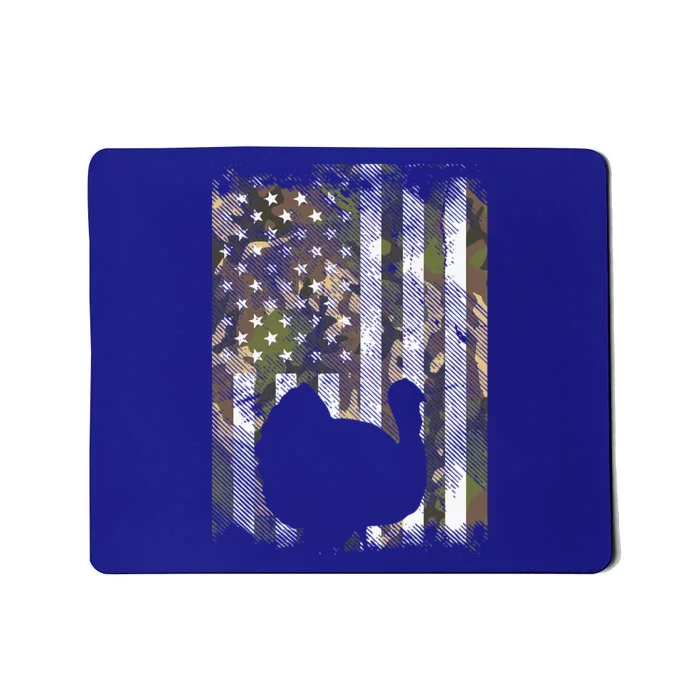 Camo US America Flag Turkey Day Hunting Thanksgiving Gift Mousepad