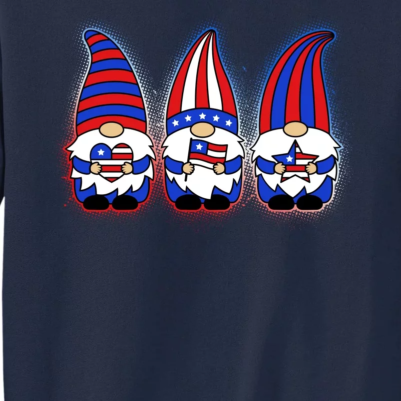 Cute USA American Flag Gnomes Tall Sweatshirt