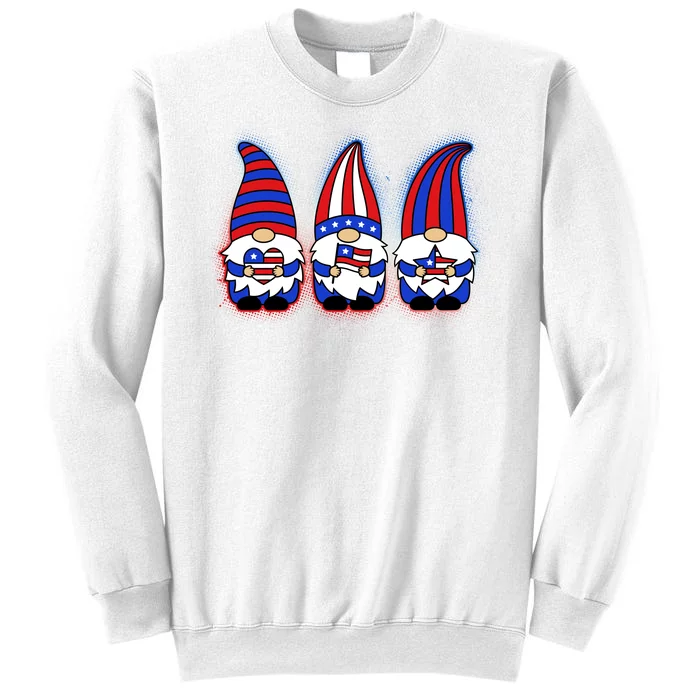 Cute USA American Flag Gnomes Sweatshirt