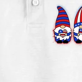 Cute USA American Flag Gnomes Dry Zone Grid Performance Polo