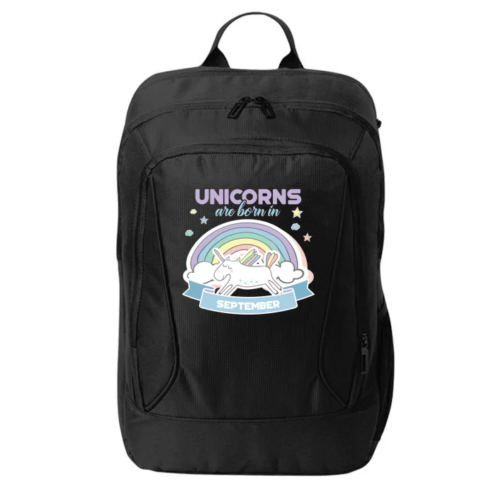 Cute Unicorns Are Born In September Cool Gift City Backpack