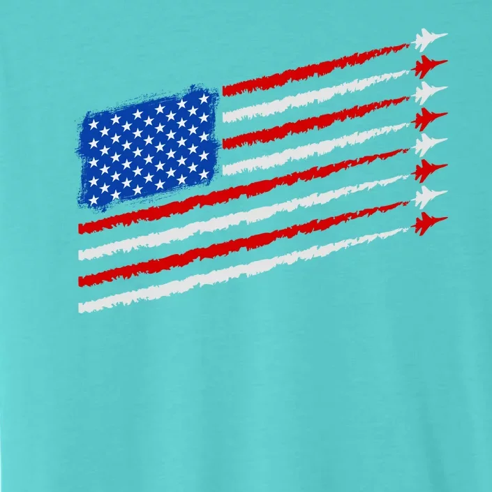 Cool USA American Flag Air Show Jet Planes ChromaSoft Performance T-Shirt