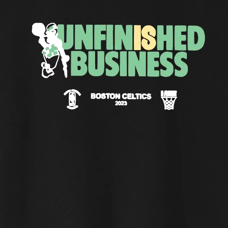 Celtics Unfinished Business Women's Crop Top Tee