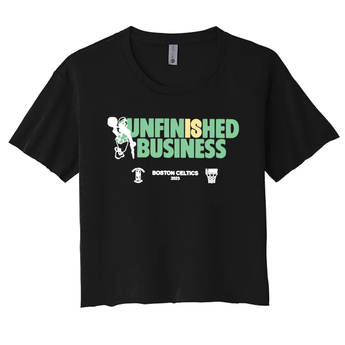 Celtics Unfinished Business Women's Crop Top Tee