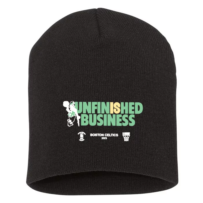 Celtics Unfinished Business Short Acrylic Beanie