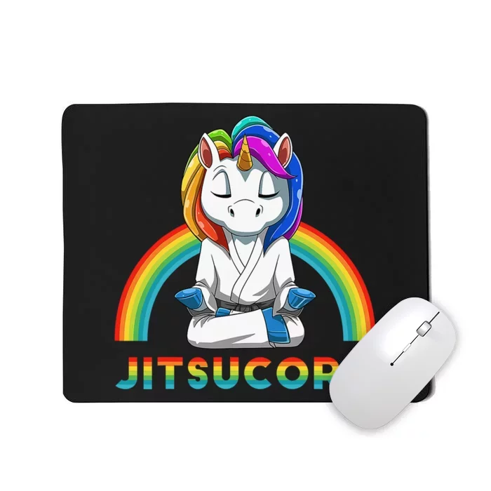 Cute Unicorn Brazilian Jiu-Jitsu MMA BJJ Gift Mousepad