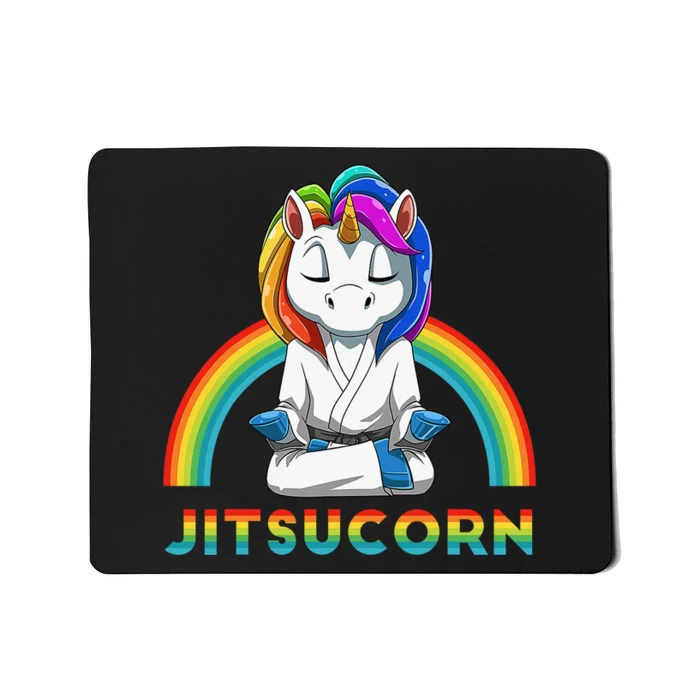 Cute Unicorn Brazilian Jiu-Jitsu MMA BJJ Gift Mousepad