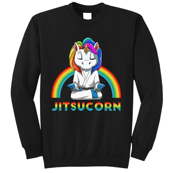 Cute Unicorn Brazilian Jiu-Jitsu MMA BJJ Gift Tall Sweatshirt