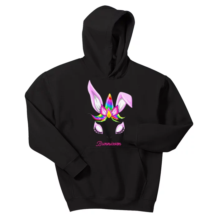 Cute Unique Bunnicorn Unicorn Easter Bunny Kids Hoodie