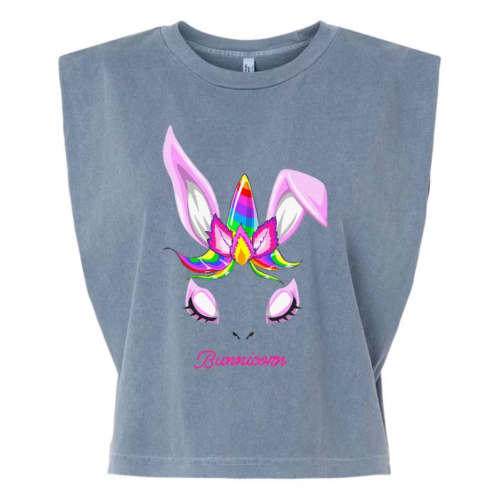 Cute Unique Bunnicorn Unicorn Easter Bunny Garment-Dyed Women's Muscle Tee