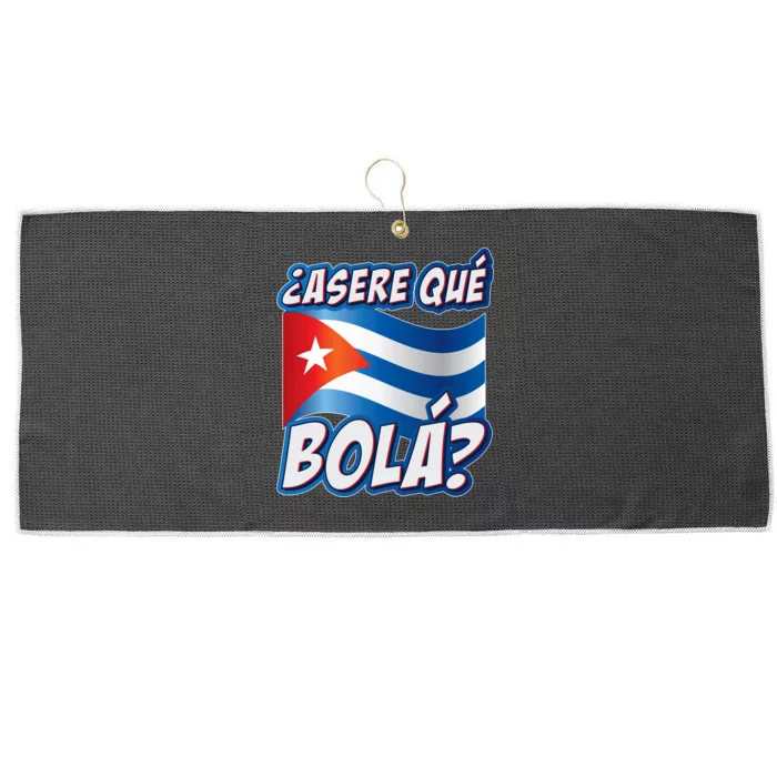 Cuba Asere Que Bola? Large Microfiber Waffle Golf Towel