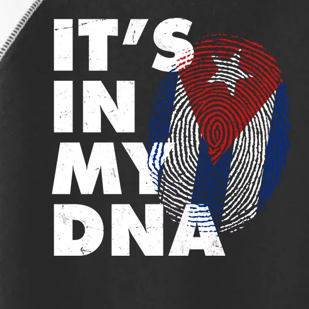 Cuba It's In My DNA Cuban Flag Fingerprint Toddler Fine Jersey T-Shirt