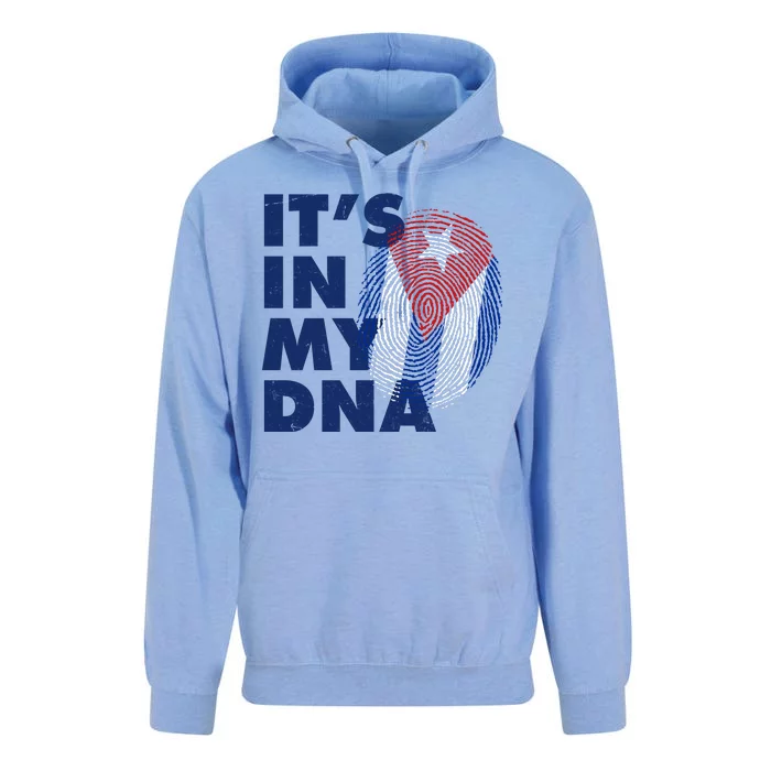 Cuba It's In My DNA Cuban Flag Fingerprint Unisex Surf Hoodie