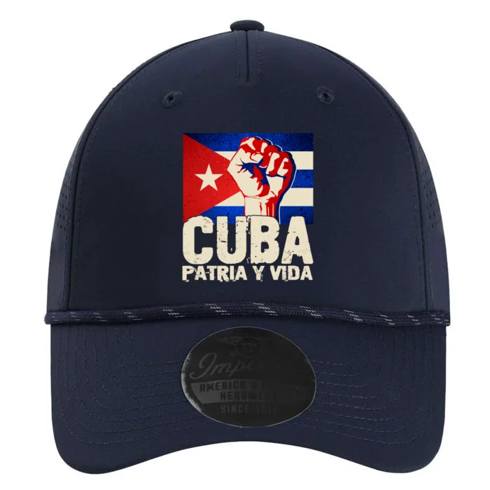 Cuba Patria Y Vida Cuban Flag Protest Fist Performance The Dyno Cap