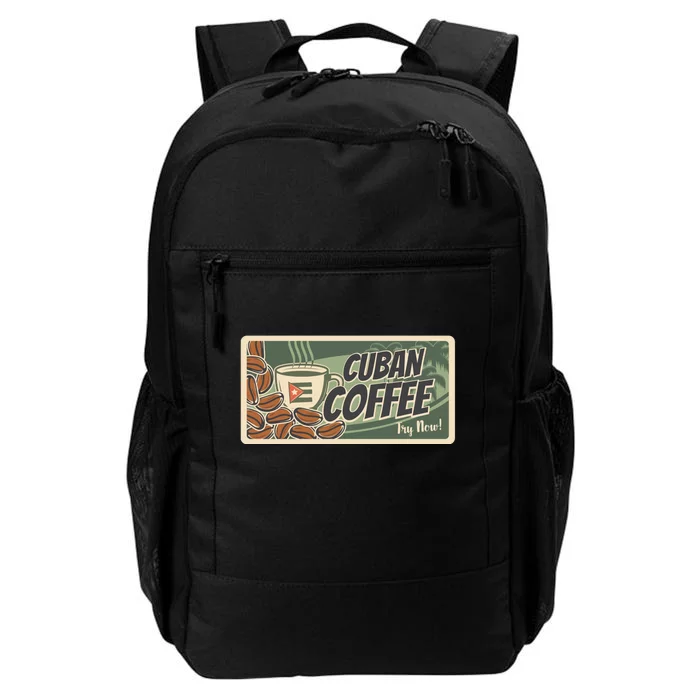 Cuba Travel Retro Banner Cuban Coffee Daily Commute Backpack