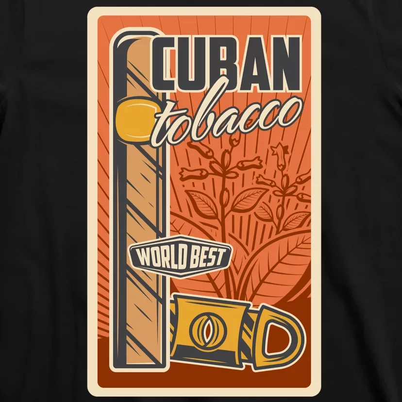 Cuba Travel Retro Cuban Cigar Tabaco T-Shirt