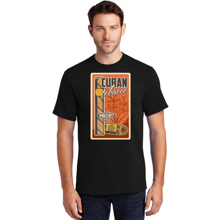 Cuba Travel Retro Cuban Cigar Tabaco Tall T-Shirt