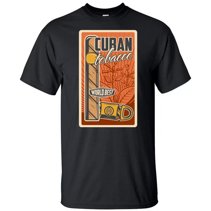 Cuba Travel Retro Cuban Cigar Tabaco Tall T-Shirt