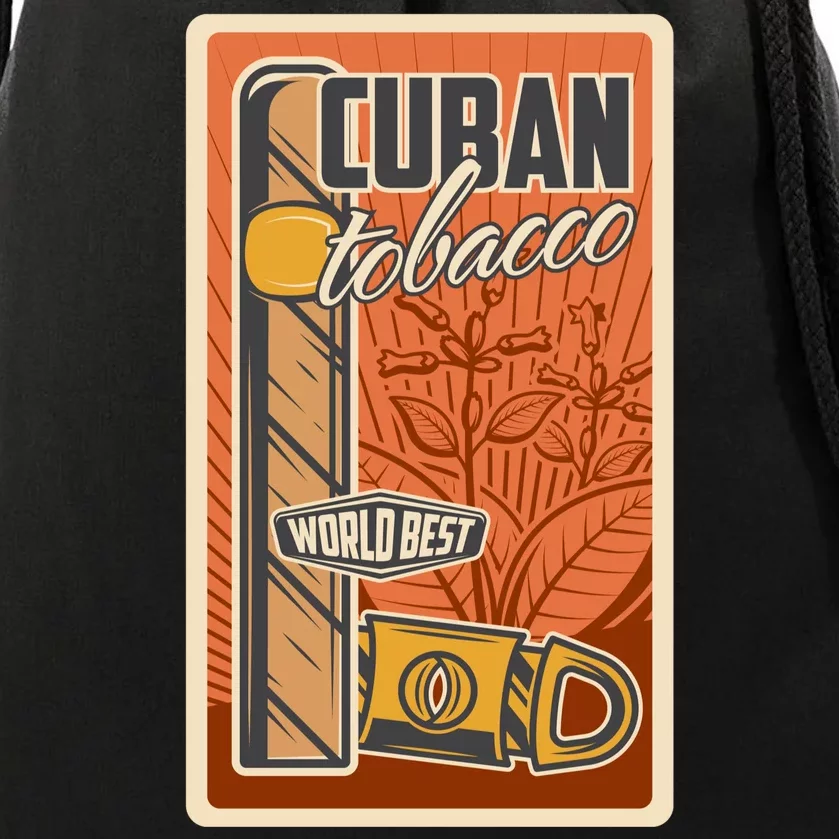 Cuba Travel Retro Cuban Cigar Tabaco Drawstring Bag