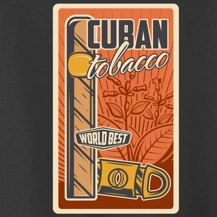 Cuba Travel Retro Cuban Cigar Tabaco Toddler T-Shirt