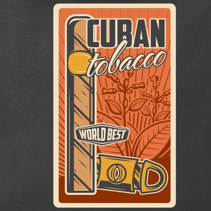 Cuba Travel Retro Cuban Cigar Tabaco Zip Tote Bag