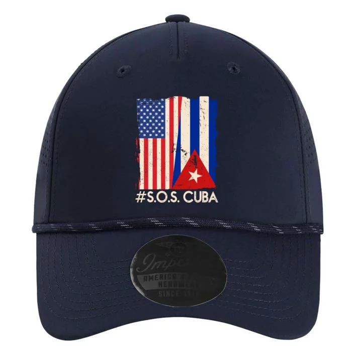 Cuba USA Flags United #S.O.S.CUBA Performance The Dyno Cap