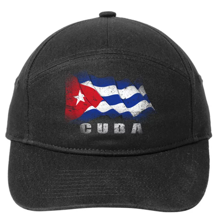 Cuban Flag Cuba 7-Panel Snapback Hat